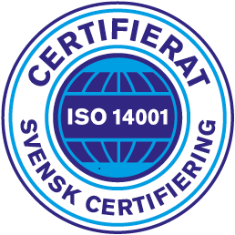 ISO 14001 – certifierat av Svensk Certifiering